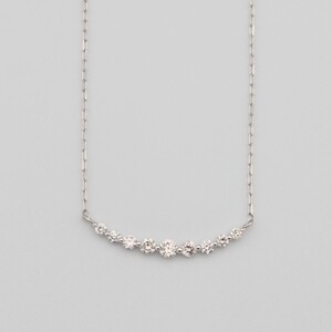 PT900/PT850 0.1ct ダイヤモンド ペンダントネックレス