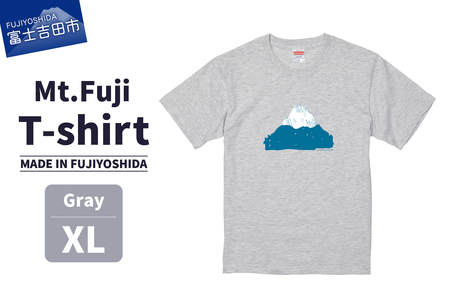 Mt.Fuji T-shirt[MADE IN FUJIYOSHIDA]Gray XLサイズ