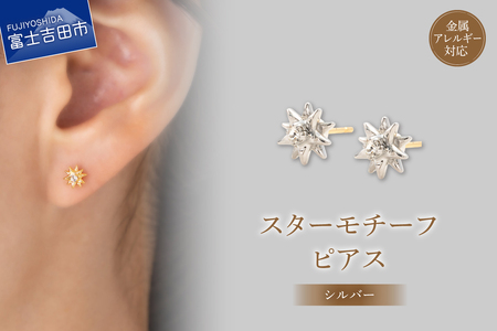 ピアス K18ポスト ピアス スターモチーフ シルバー jk191-1 アクセサリー