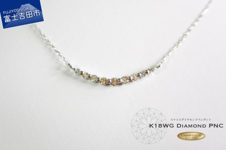 K18ホワイトゴールドダイヤモンドペンダント MJ983