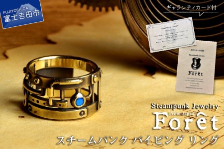 Steampunk スチームパンク パイピング リング 真鍮