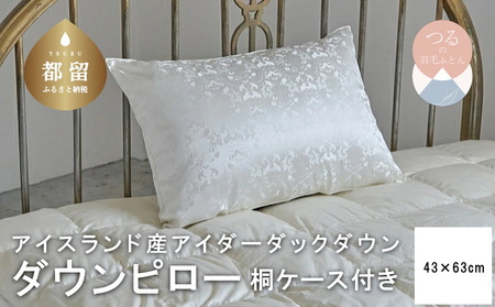 アイダーダウン枕43X63cm[新津]| 枕 絹 シルク