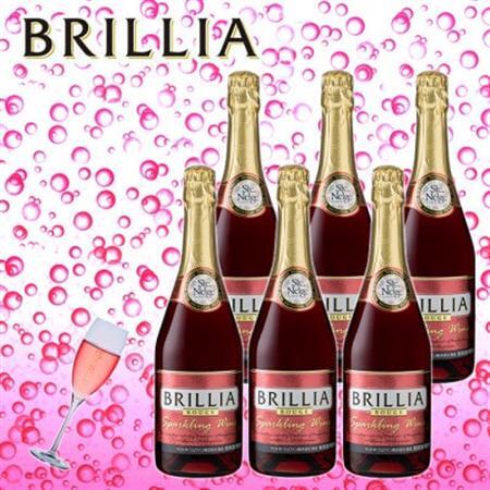 スパークリングワイン「ブリリア　赤」720ml 6本セット【1573151】