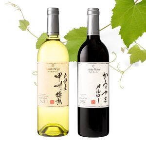 サントネージュワインが贈るメルロー/甲州樽熟赤白 計2本セット