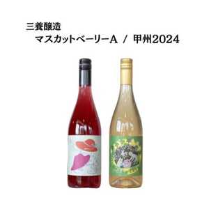 三養醸造厳選2種セット マスカットベーリーA/甲州2024 750ml×2本[配送不可地域:離島]