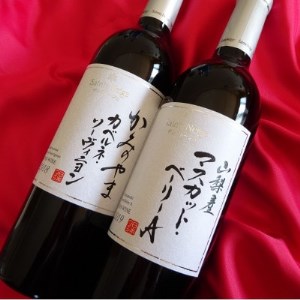 ワイン サントネージュワインが贈るカベルネソーヴィニヨン マスカットベーリーA 赤ワイン 2本セット