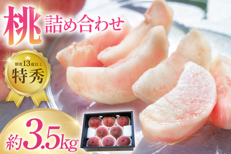 [2026年発送] 先行予約 桃 約3.5kg 共選品 山梨県産 [梨北農業協同組合 山梨県 韮崎市 20743029]