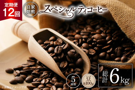 [年間定期便]八ヶ岳珈琲 スペシャルティコーヒー 豆 100g×5種類 計500g ×12ヶ月 [アフターゲームカフェ 山梨県 韮崎市 20745265]