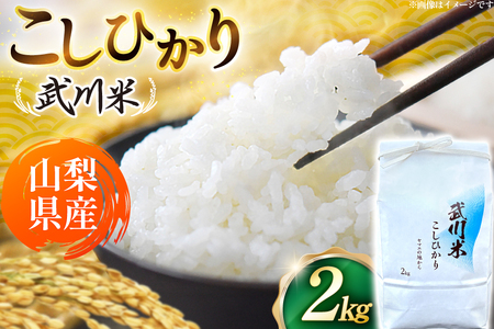 [数量限定] 米 令和8年産 こしひかり 山梨県産 武川米 2kg [ヤマエ株式会社 山梨県 韮崎市 20745392]