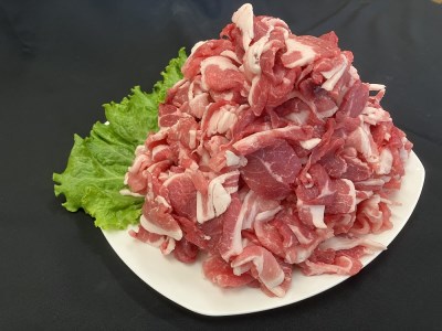1-2-21 南アルプス桃源ポーク 豚肉切り落しミックス(モモ・バラ・カタ肉) 豚肉味付け(スタミナ焼用) 合計2.1kg