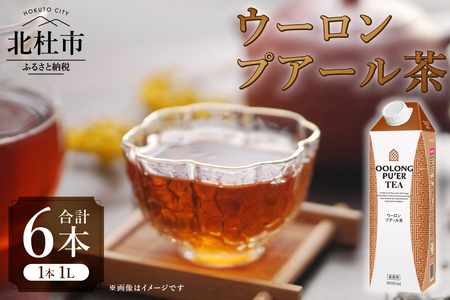三井農林 WN(ホワイトノーブル紅茶) ウーロンプアール茶 1L×6本 烏龍茶 プアール茶 ブレンド茶 1L 1000ml×6本 紙パック ホワイトノーブル紅茶 ウーロン茶 中国茶 飲料 ドリンク 水分補給 ヘルシー 飲料類 お茶 ソフトドリンク 日東紅茶 業務用 山梨 北杜市