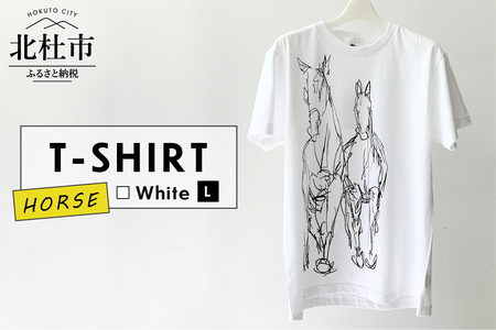 HORSE T-SHIRT[Lサイズ/WHITE]