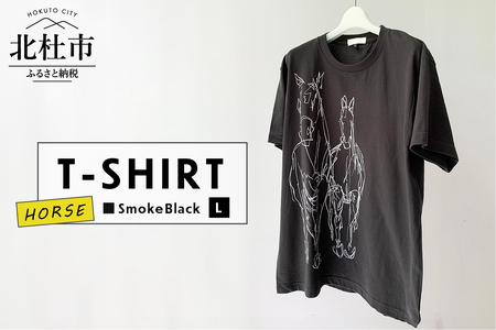 HORSE T-SHIRT[Lサイズ/SMOKE BLACK]