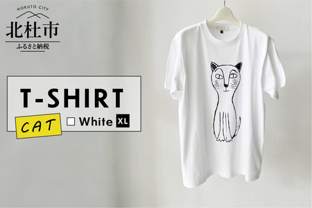 CAT T-SHIRT[XLサイズ/WHITE]