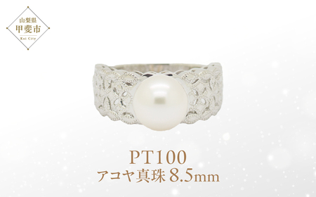 アコヤ 真珠 パール リング 8.5mm Ag900[Pt100] (15529) 真珠 アコヤ 指輪 リング パール プラチナ ジュエリー アクセサリー ダイヤモンド ジュエリー アクセサリー 山梨県 甲斐市