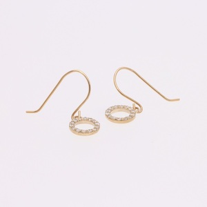 LB-61 KeriA K10 ラボグロウン ダイヤモンド ピアス アクセサリー ジュエリー プレゼント フック サークル