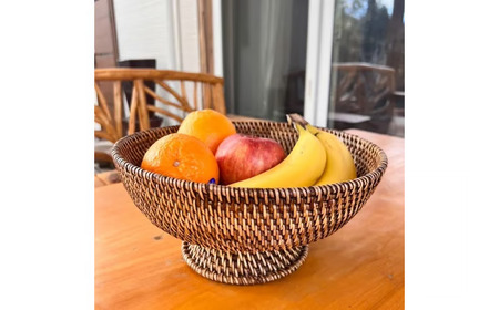 ラタンフルートバスケット 山梨県 甲斐市