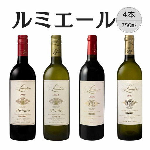 ルミエール　おすすめ赤白ワイン4本セット④ 167-137