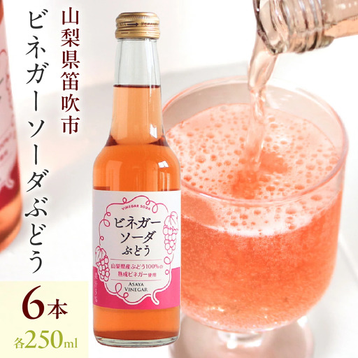 ビネガーソーダぶどう6本セット 182-030