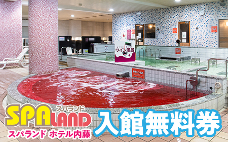 スパランド ホテル内藤 入館券 1回分 254-001