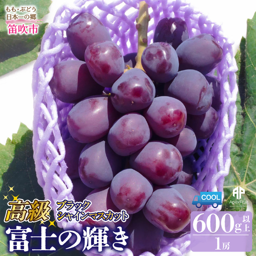 【2026年発送先行予約】笛吹市産　富士の輝き1房(600g以上)205-016-26y