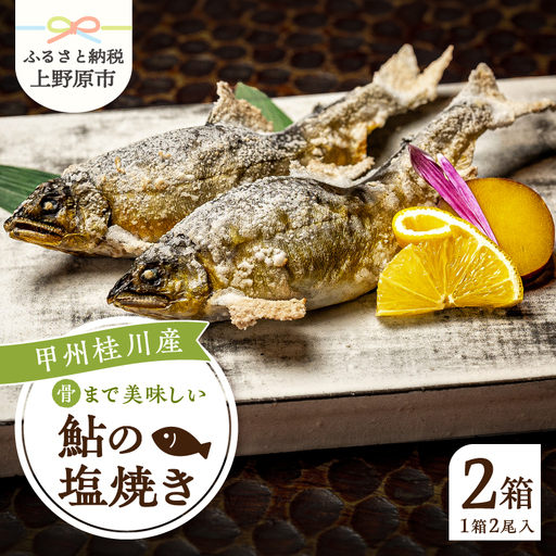甲州桂川産 鮎の塩焼き[常温保存が可能なタイプ]