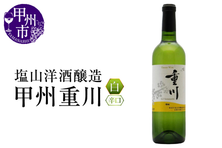 塩山洋酒醸造の白ワイン『甲州重川』(RC)B-641