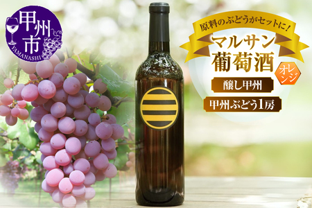 ワイン マルサン葡萄酒 甲州ワイン&甲州ぶどう ちょっとニッチなセットになります!(MG)B13-670