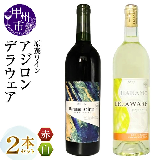 ワイン 原茂ワイン デラウェアとアジロン2本セット（MG）B12-677