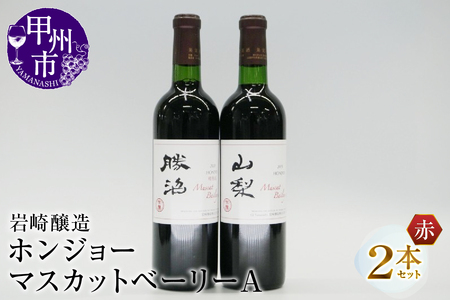 ホンジョーマスカットベーリーA飲み比べ赤ワイン2本セット(MG)B2-677