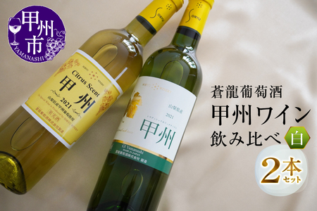 蒼龍葡萄酒『甲州ワイン』飲み比べ白ワイン2本セット(MG)B12-653