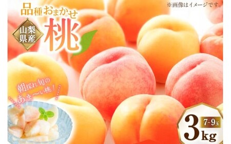 桃 3kg （7～9玉） もも モモ ピーチ 果物 フルーツ 山梨県産 国産 【2026年6月下旬～8月下旬発送予定】