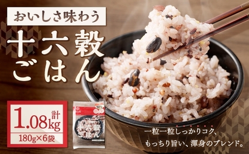 [はくばく]おいしさ味わう 十六穀ごはん 6袋 雑穀 雑穀米 十六穀米 コメ 米 国産 ご飯 ごはん 雑穀ごはん 十六種類 十六穀米