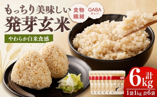 【はくばく】もっちり美味しい発芽玄米 1,000g×6袋 雑穀 雑穀米 コメ 米 国産 ご飯 ごはん 雑穀ごはん 発芽玄米 食物繊維