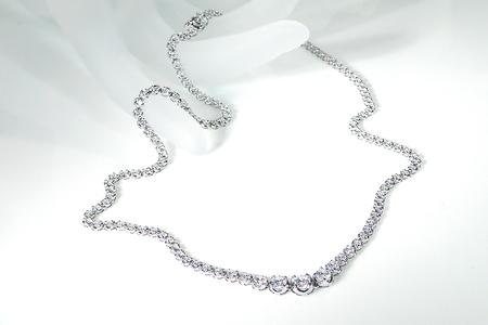 pt900[3.0ct]全周 ダイヤモンド テニスネックレス CSN00114  