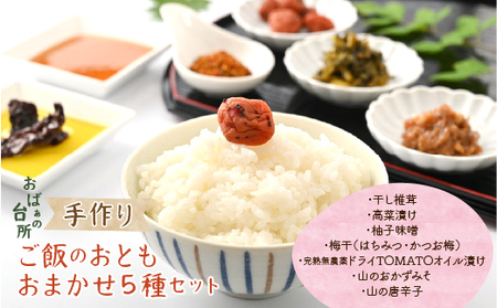 おばぁの台所 手作りご飯のおとも 7種から おまかせ5種セット