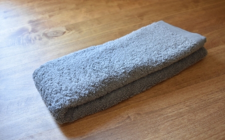 factory towel face　今治タオル認定フェイスタオル 5枚セット チャコールグレー【n0509-gr_mut_A】