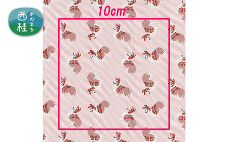 No.460-02 iruyo　ポリエステル生地　シェルティ柄（桃色）【n0460-02_yam_A】