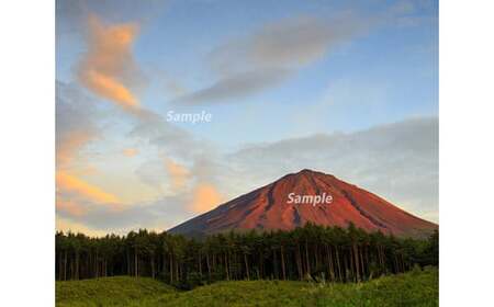 富士山フォトパネル(赤富士)