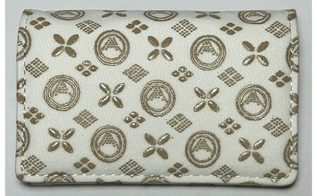 白い甲州印伝「URUSHINASHIKA」コインケース1個