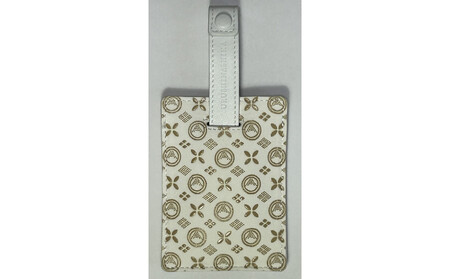 白い甲州印伝「URUSHINASHIKA」カードケース（スライド式）1個