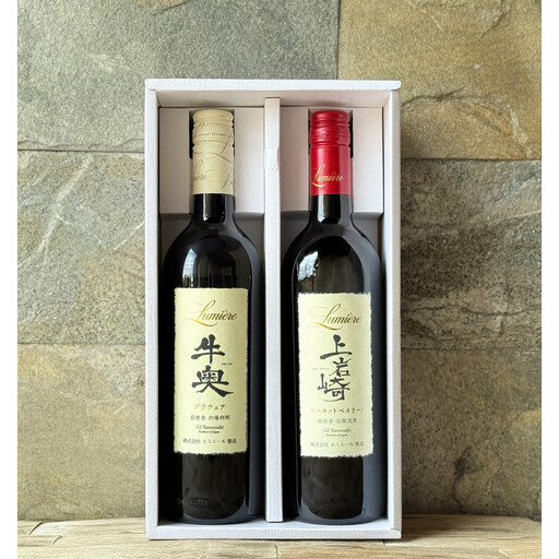 ルミエール 牛奥デラウェア & 上岩崎マスカット・ベイリーA [ギフト箱入] ギフトセット ワインセット 日本ワイン