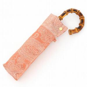 槙田商店【晴雨兼用】折りたたみ傘 kirie ペイズリー:ビンテージアプリコット