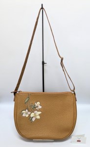 「鞄工房 香」 薄型ショルダーバッグ 花