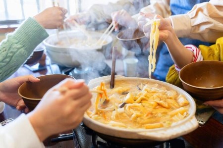 郷土料理ほうとう作り体験参加チケット(5-12歳以上 1名様分)