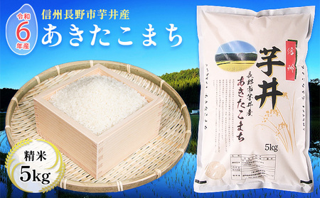 米 令和7年産 信州芋井産あきたこまち精米5kg お米 ごはん コメ 白米 精米 お取り寄せ 信州 長野