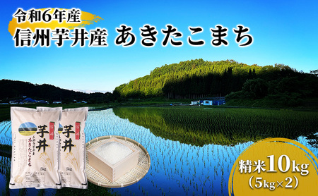 米 令和7年産 信州芋井産あきたこまち精米10kg(5kg×2)お米 ごはん コメ 白米 精米 お取り寄せ 信州 長野