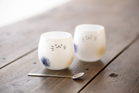 三毛猫グラス　《小：1個》
