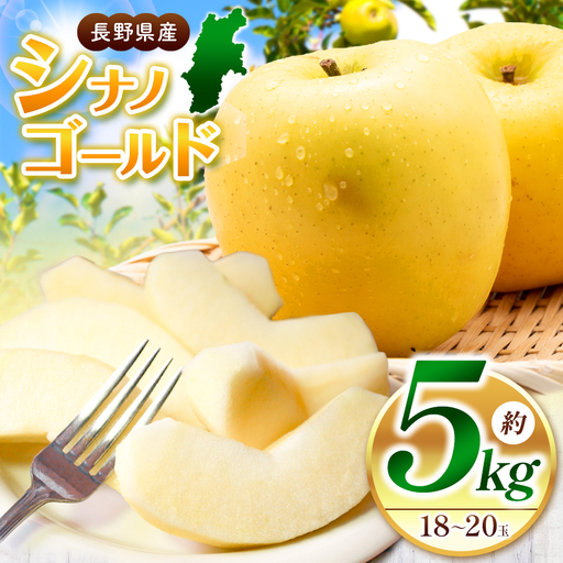 【先行受付】シナノゴールド 5kg(18～20玉)