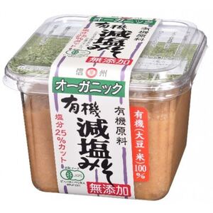 JAS減塩みそ 長野県飯田市製造 減塩25% 500g×6個